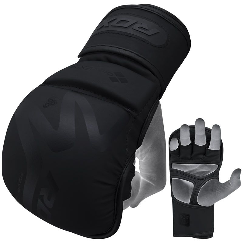 RDX T15 Sparring Gloves Matte Black B Champs MMA Store